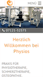 Mobile Screenshot of physios-reutlingen.de